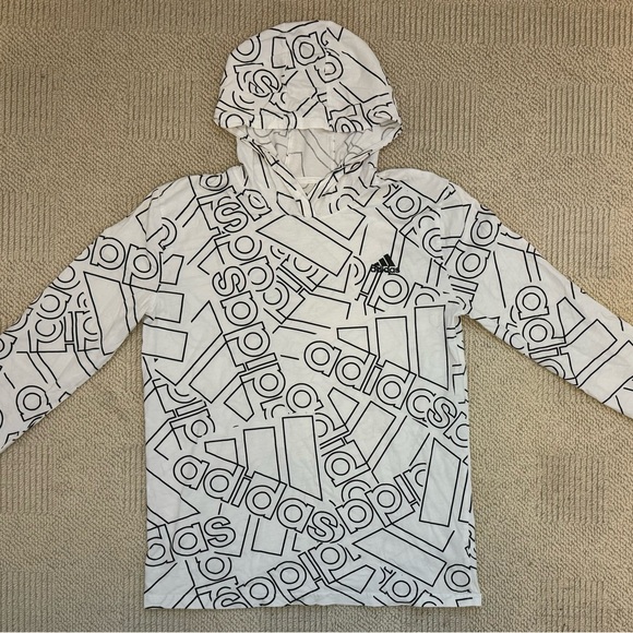 Adidas Kids Sports Logo Graphic Hoodie - Picture 1 of 3